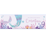 Banner de papel Sirena